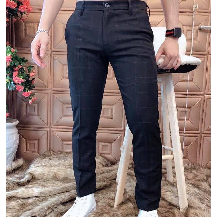 quần tây nam trẻ trung cao cấp kẻ sọc | BigBuy360 - bigbuy360.vn