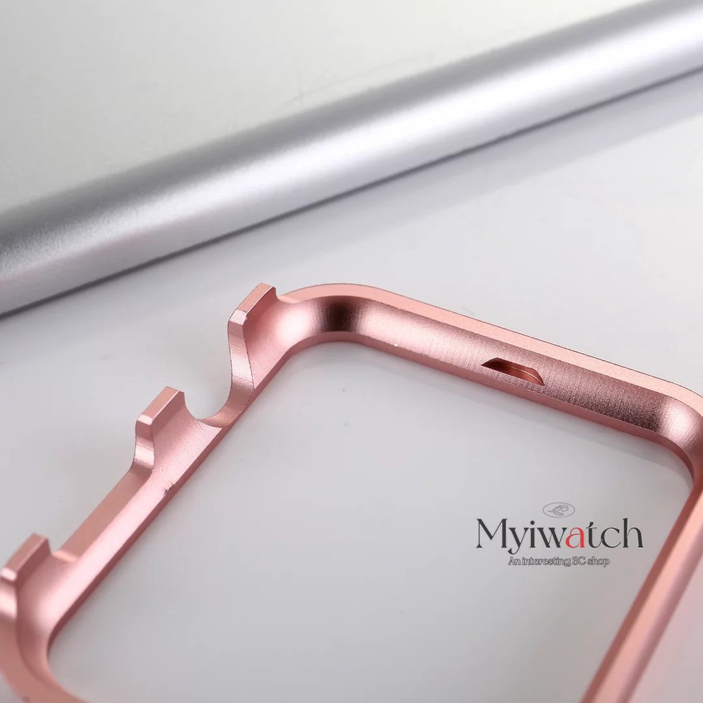 Ốp bảo vệ mặt đồng hồ thích hợp cho Apple iWatch 40mm 44mm Series SE 6 5 4 3 2 1 38mm 42mm bằng kim loại cứng