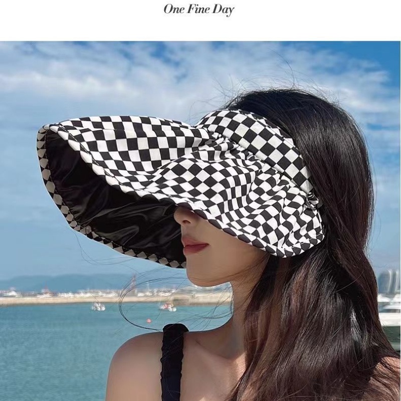 Nón Rộng Vành Chống Nắng Tia Uv Có Thể Gấp Gọn Tiện Dụng In Họa Tiết Vỏ Sò Độc Đáo