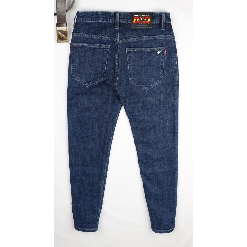 Quần Jean Nam Xanh Nhạt Cao Cấp Không Ra Màu Chất Bò Jeans Dày Co Giãn Tốt Dáng Slimfit _X091