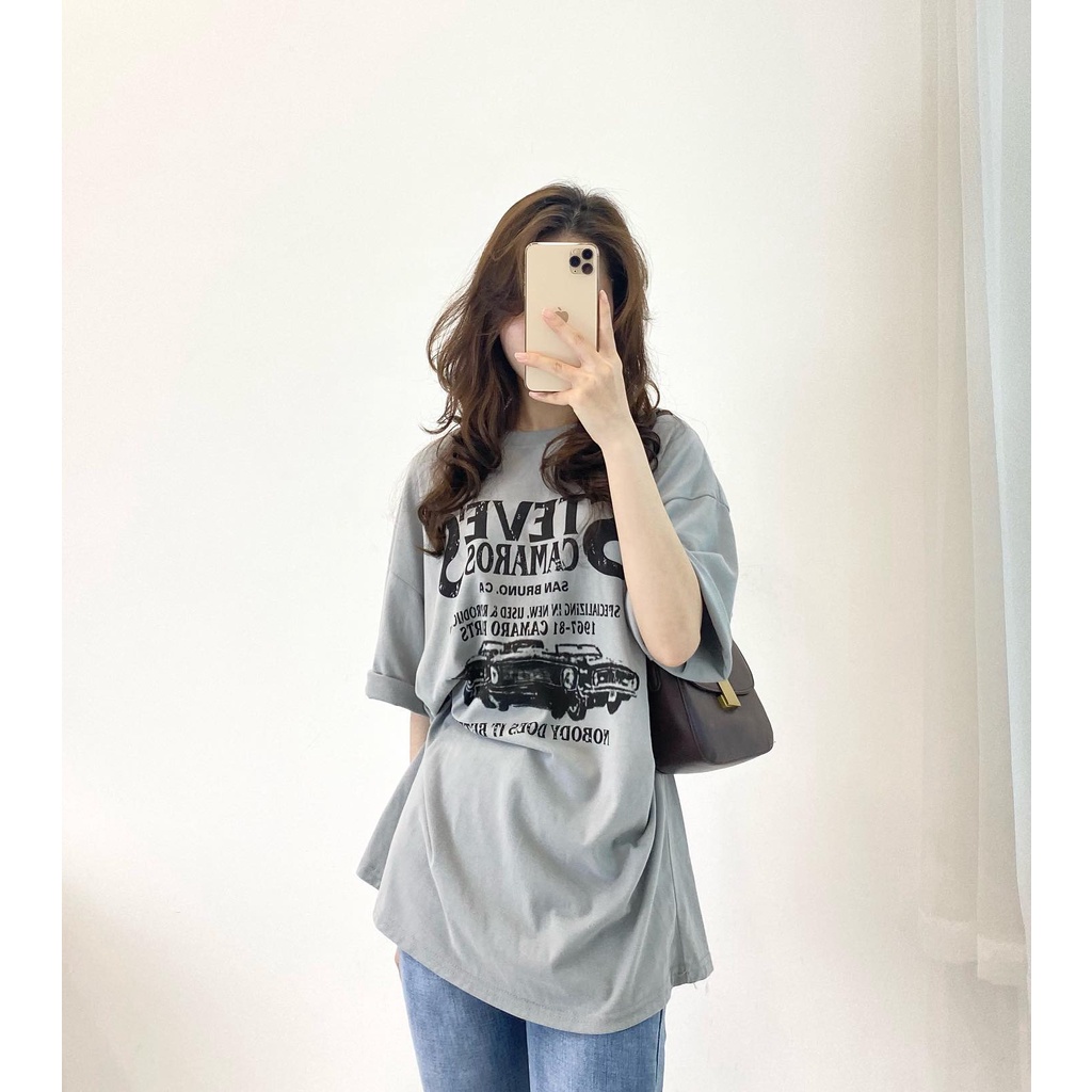 Áo thun chữ Steves hàng quảng châu Miho house