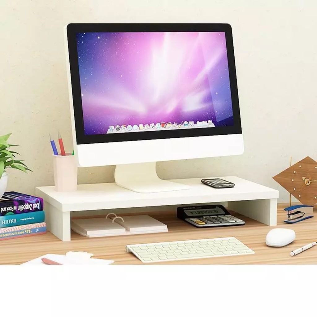 Kệ để bàn học nhiều chức năng dùng kê màn hình máy tính , để sách vở , decor bàn học, bàn làm việc | BigBuy360 - bigbuy360.vn