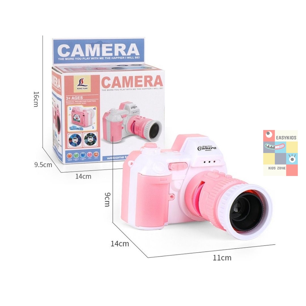 Đồ chơi máy ảnh, máy quay video có nhạc có thể làm đèn pin Mô phỏng thực tế giúp bé phát triển trí tuê
