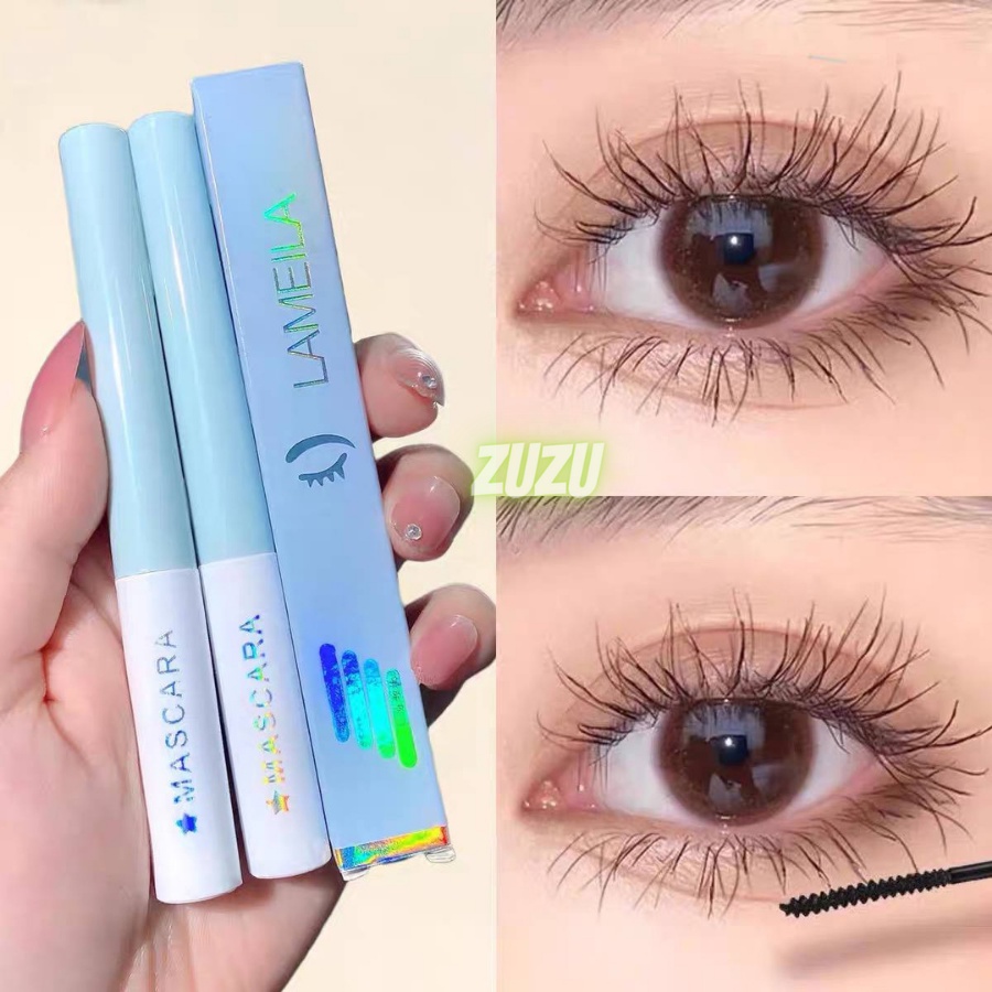 Mascara đầu cọ nhỏ trang điểm uốn cong lông mi chống nước chống mồ hôi không lem 2022 SAM