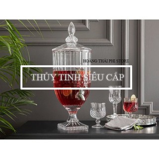 bình thủy tinh đựng nước có vòi