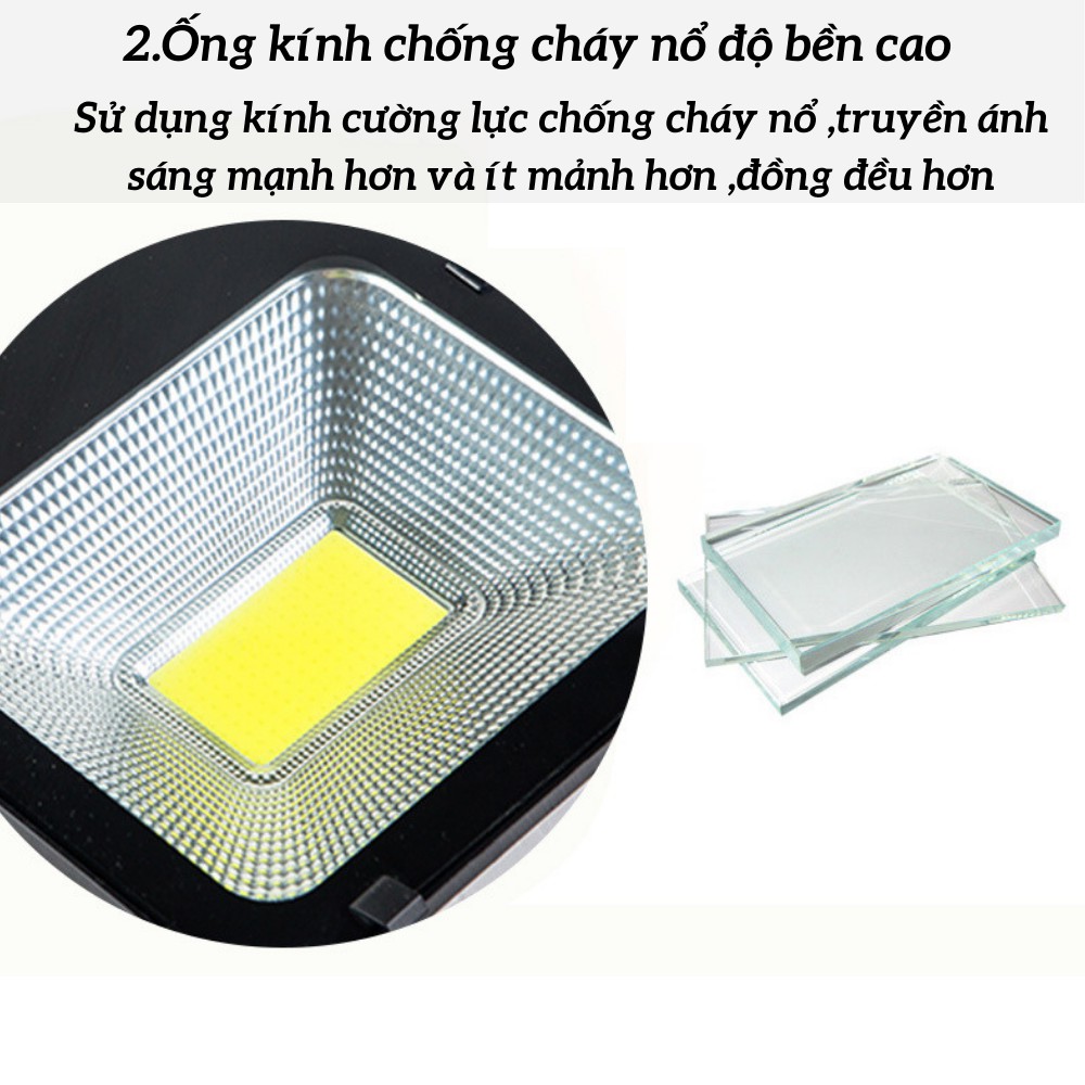 Đèn pha Led năng lượng mặt trời , đèn hắt biển quảng cáo ,đèn công trình lắp đặt ngoài trời chống nước ATILA SHOP