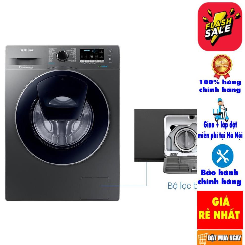 [ VẬN CHUYỂN MIỄN PHÍ KHU VỰC HÀ NỘI ]  Máy giặt Samsung cửa ngang 9 kg màu bạc WW90K54E0UX/SV