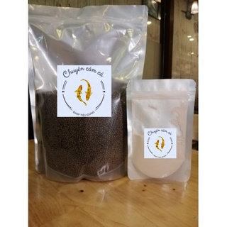 Cám Trộn khoáng chuyên Chép, Koi , Vàng túi Zip (1KG)