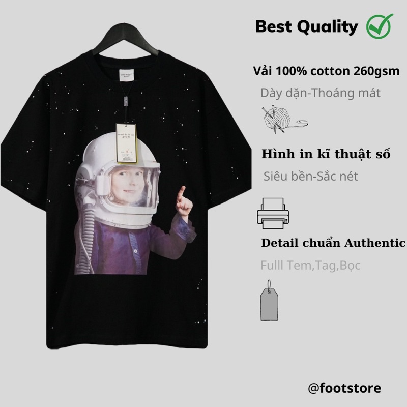 Áo ADLV Space Travel chuẩn siêu cấp Áo thun Adlv in hình cao cấp