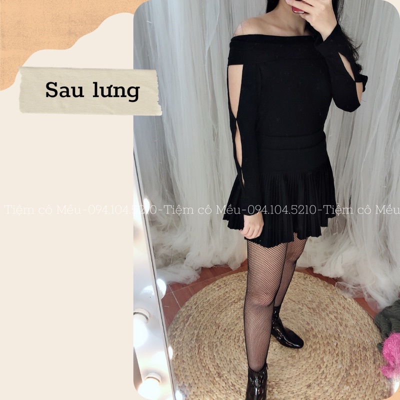 Áo len bệt vai, cháy phố-AL15