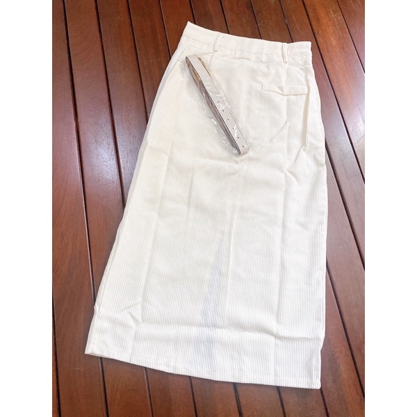 Chân váy nhung tăm dáng dài xẻ sau QC Loại 1