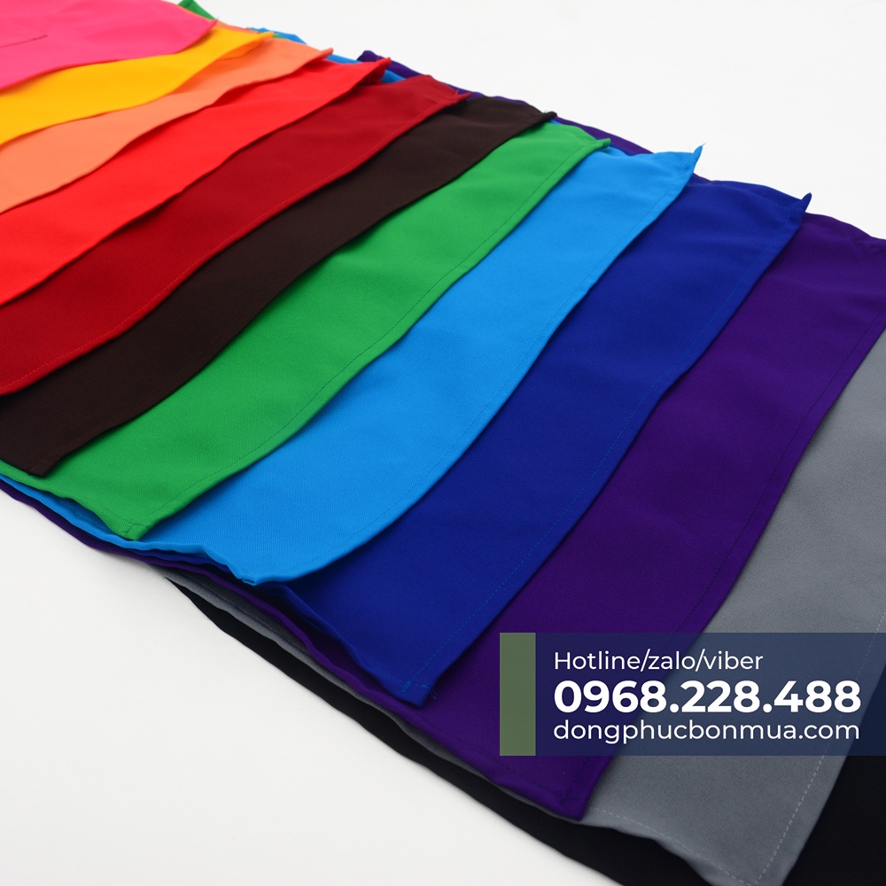 [Combo 5] Tạp dề nhân viên nam nữ - Tạp dề ngắn, nhiều màu tự chọn - Chất liệu vải kaki Hàn đẹp, bền màu