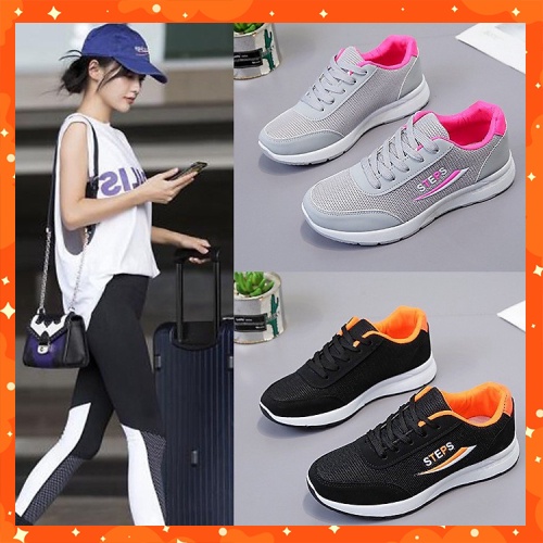 [ giá sỉ ] Giày thể thao nữ STEPS - Giày sneaker nữ kiểu dáng trẻ trung, năng động phù hợp mọi đối tượng