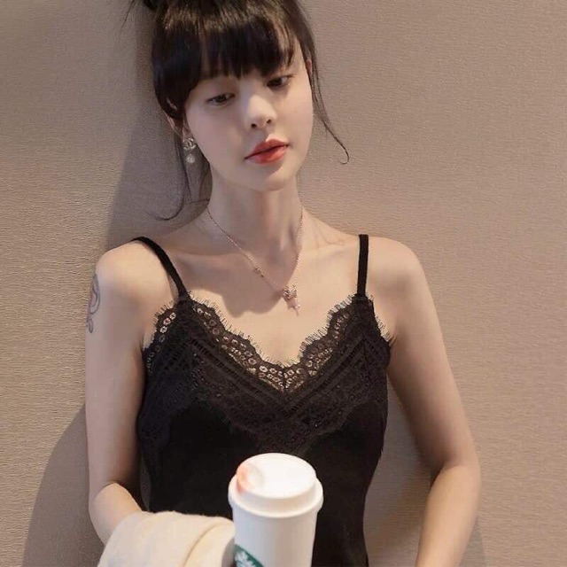 Áo hai dây ren