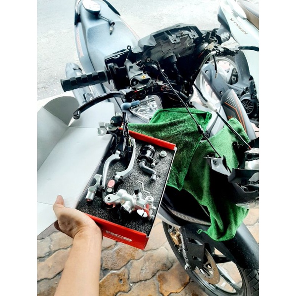 CẶP CÙM TAY CÔN - TAY THẮNG BÌNH DẦU RỜI  RCB 14mm chính hãng gắn xe máy