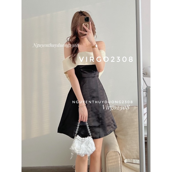 VÁY-ĐẦM TACTA NƠ LƯNG TRỄ VAI “sunny dress” tiểu thư