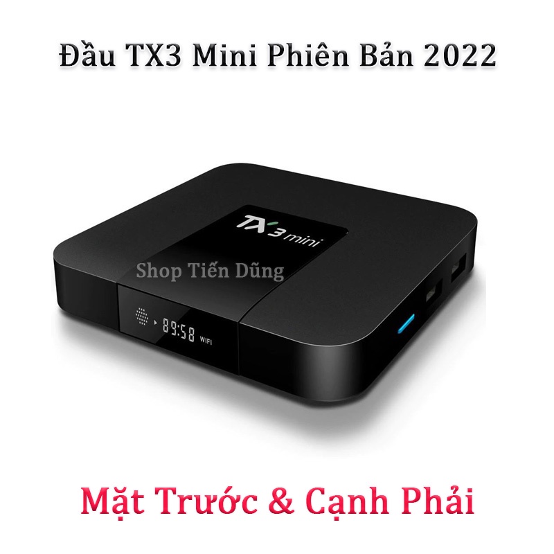 Đầu Android tv box TX3 Mini Plus Nâng Cấp Có RAM 2G + S905W2, Rom 16G, wifi 2.4gh, sủ dụng phân mền ATV 11 bản 2022