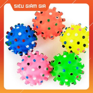 Đồ chơi cao su bóng tròn có gai cho chó mèo