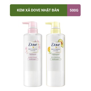 Kem Xả Dove Botanical Selection Phục Hồi Hư Tổn Chiết Xuất Bơ Và Dầu Argan 500g