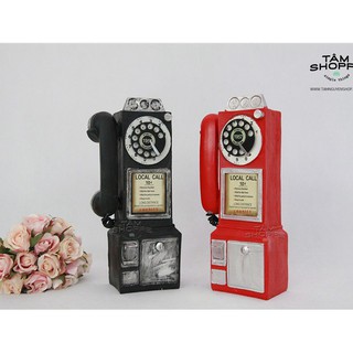 Mô hình điện thoại cổ quay số Số 06 TAN