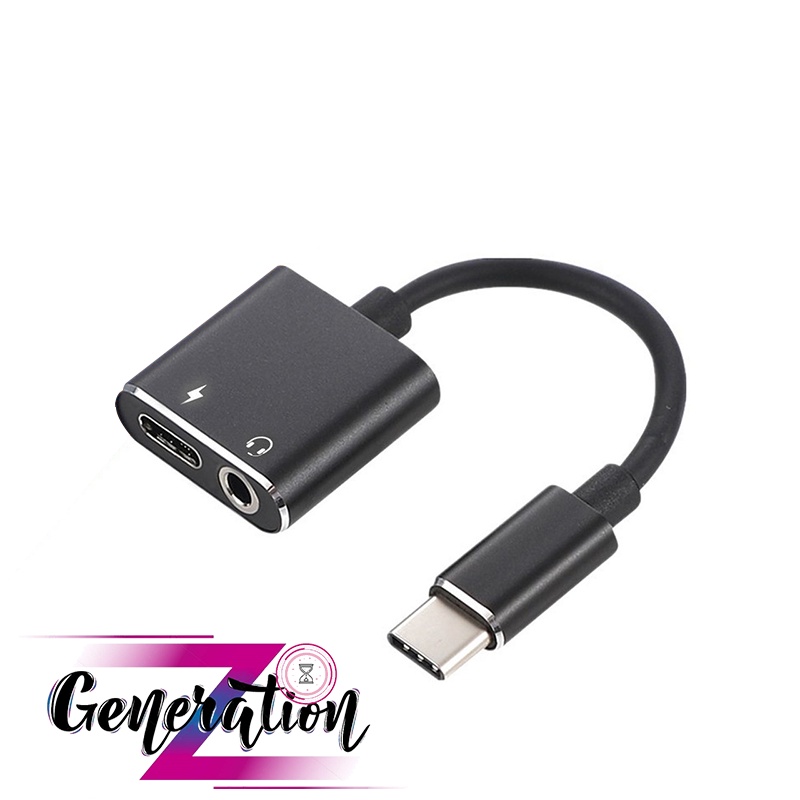Cáp chuyển Type-c ra loa kèm nguồn - Cáp USB Type-C ra Jack loa 3.5 có hỗ trợ nguồn phụ