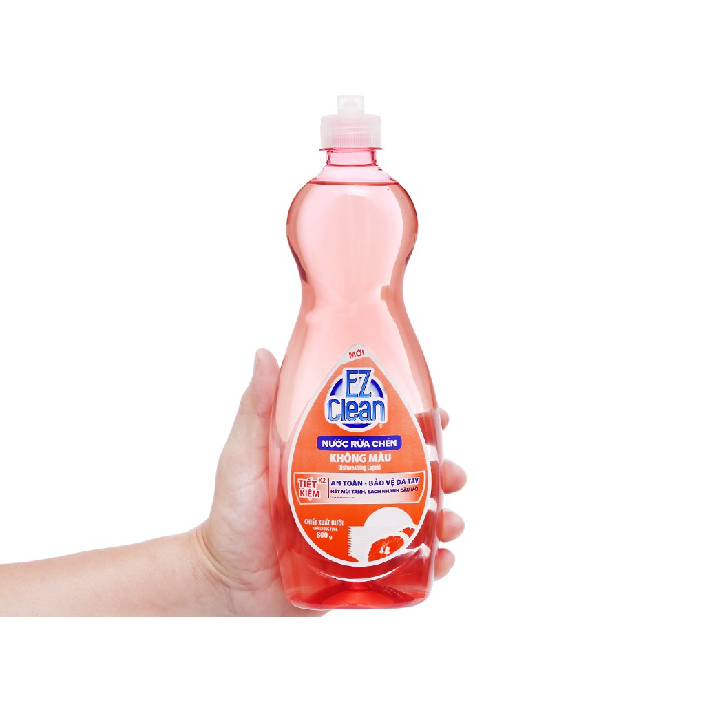 Nước rửa chén Ez Clean chiết xuất bưởi chai 800g