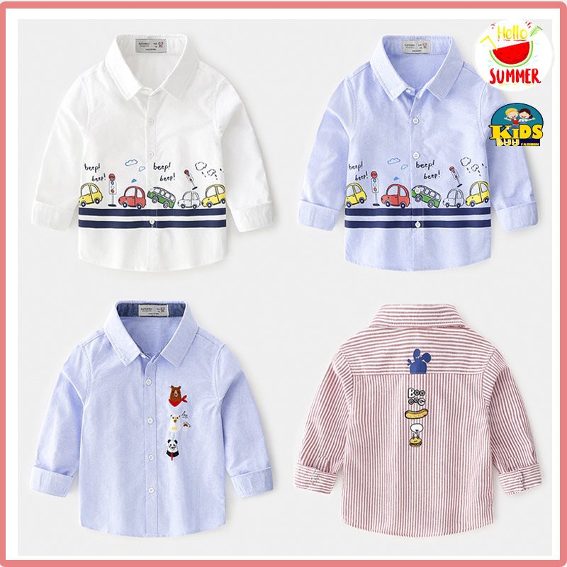 Áo Sơ Mi Dài Tay Kẻ Caro Cho Bé  Trai mặc mùa  đi chơi đi học Size 10-23kg, vải cực đẹp, thoáng mát