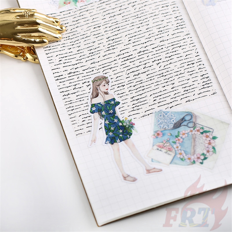 ❀ Forest Girl Diary Manual Stickers ❀ 15Pcs/set DIY Fashion Album Scrapbooks Decor Stickers