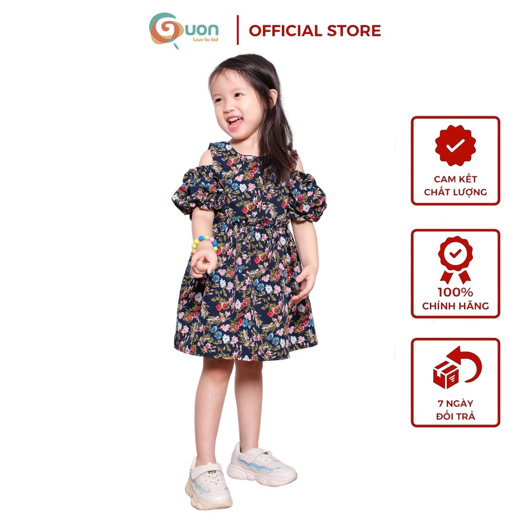 Váy bé gái từ 13 - 45kg vải cotton thoáng mát Điệp Tam - GUON