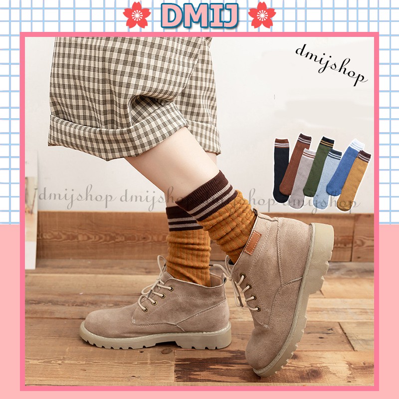 Tất nữ cổ cao phong cách vintage Hàn Quốc nhiều màu đáng yêu
