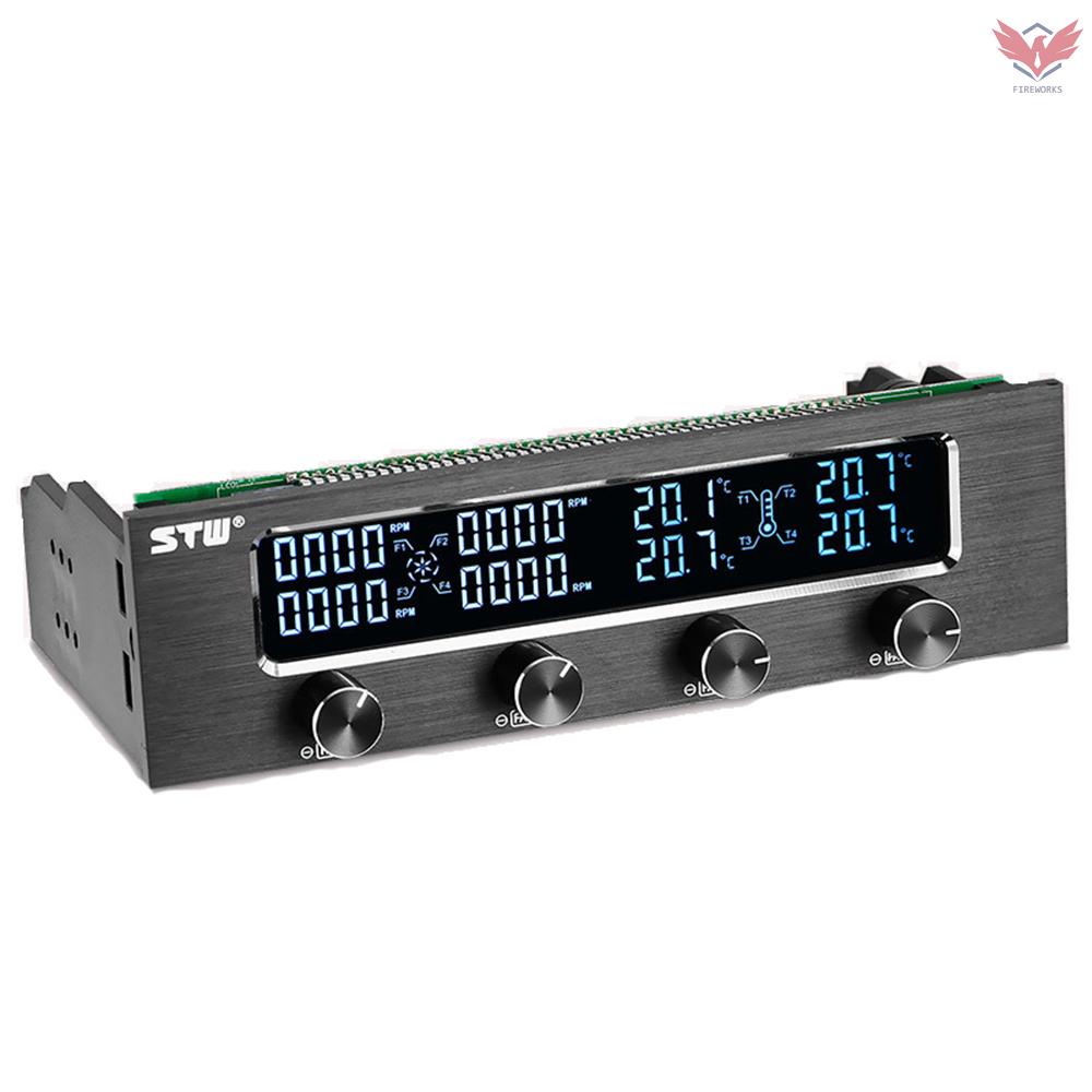 Bảng Điều Khiển Tốc Độ Quạt Tản Nhiệt Cpu 4 Kênh Đa Năng Có Màn Hình Lcd | BigBuy360 - bigbuy360.vn