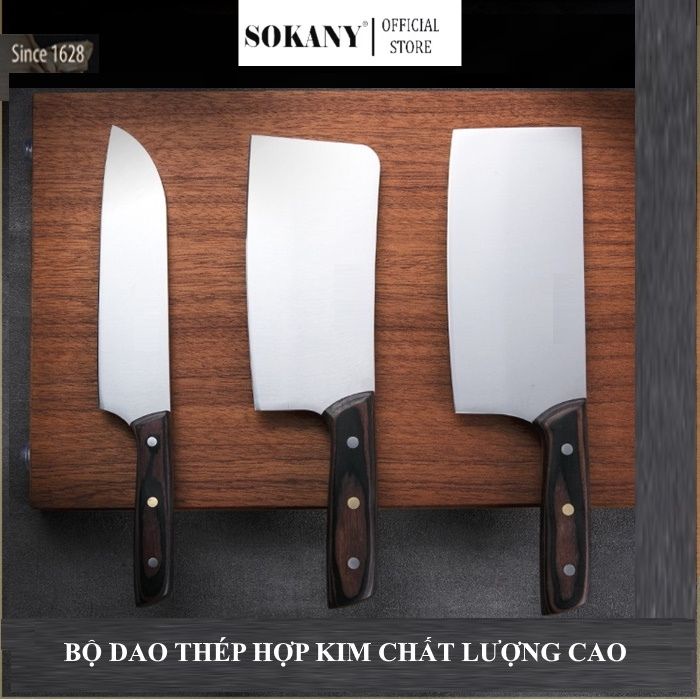 Dao bếp, dao thái đa năng chất lượng cao làm từ thép hợp kim crom ( hàng xuất khẫu )