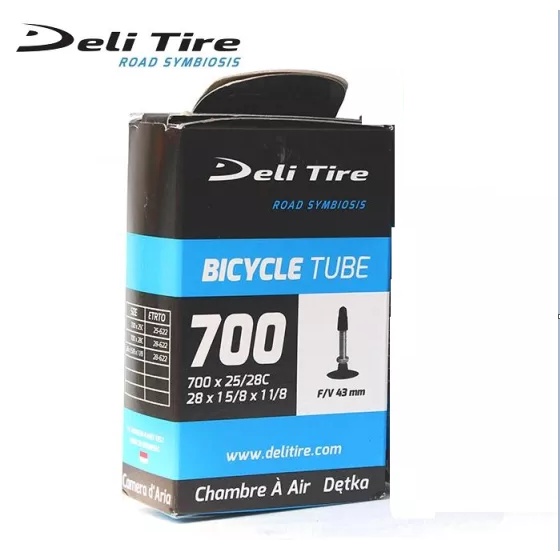 RUỘT XE ĐẠP DELI 700x25/28 AV FV SĂM XE ĐẠP DELI SIZE BÁNH 700