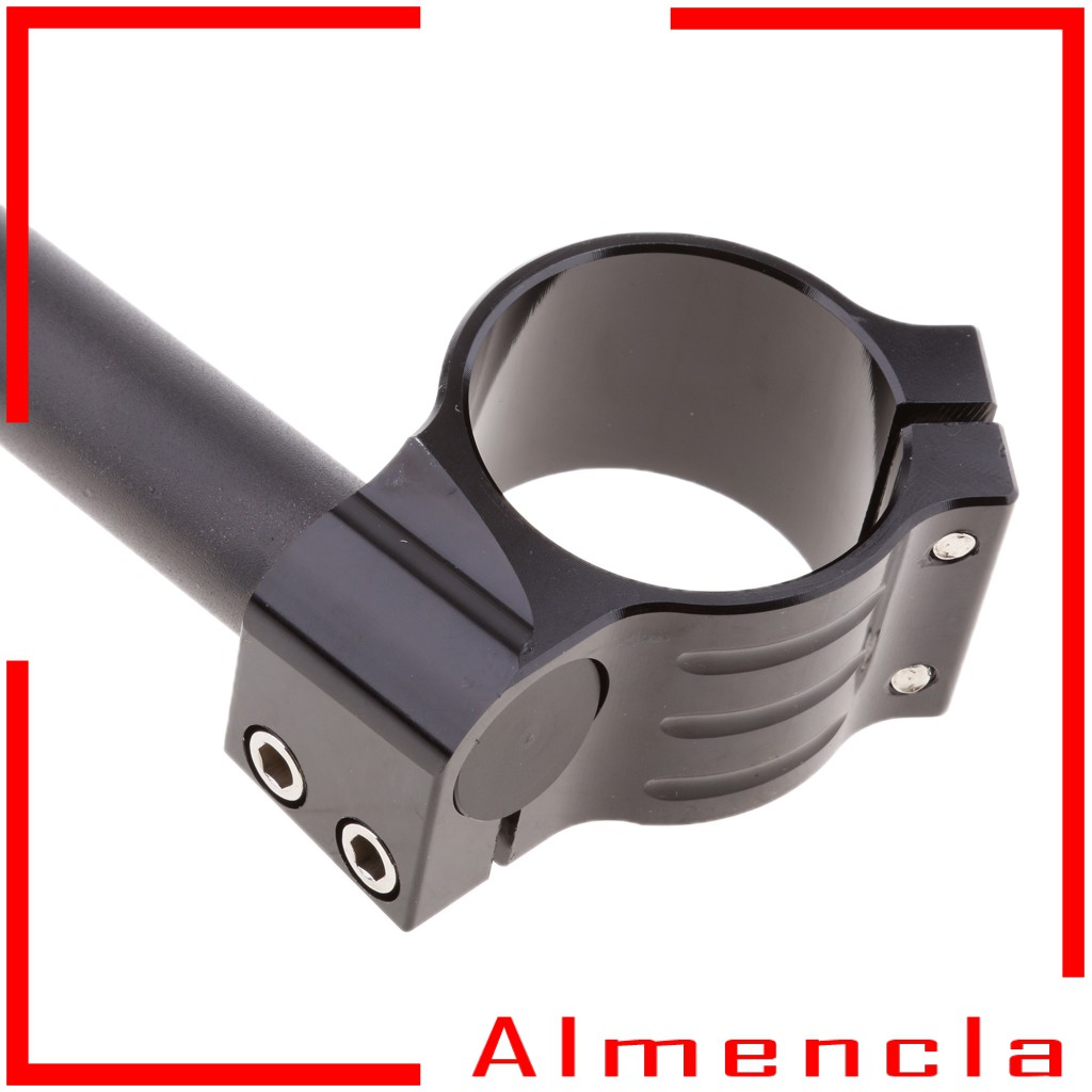 Tay cầm dạng kẹp ghi đông 48mm CNC màu đen dành cho xe máy/xe đạp