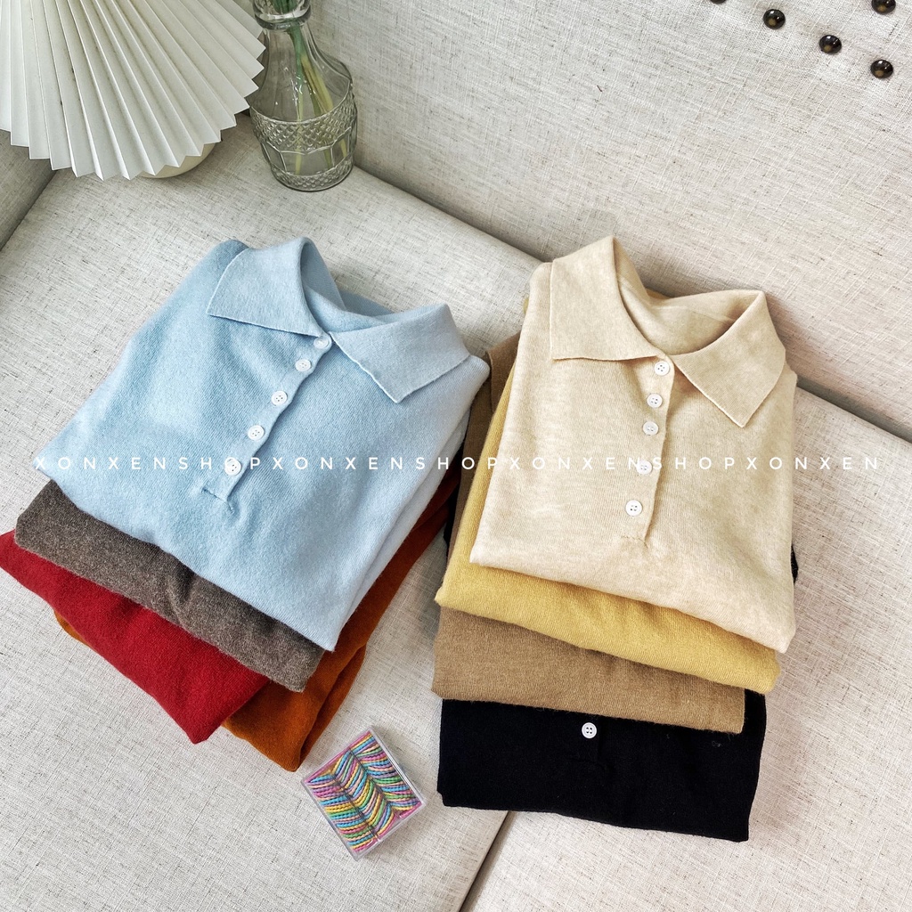 Áo len dài tay nữ. chất len mềm mịn đẹp- XONXEN 468 LÊ DUẨN ĐÀ NẴNG- MÃ 8089