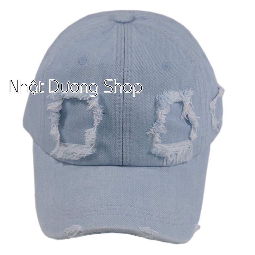 [ XÃ KHO GIẢM GIÁ ] Nón kết Jeans thời trang chất liệu vải Jeans thấm hút