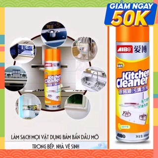 lọ xịt đi tiểu phòng bếp, ké bọt Tuyết đa chức năng Kitchen Cleaner 500ml cực bạo dạn cạo sạch đã lốt dơ - Fre...
