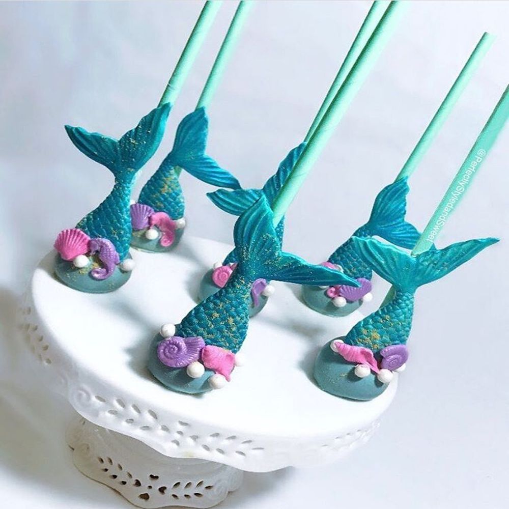 Khuôn Silicone Tạo Hình Đuôi Cá 3D Trang Trí Bánh DIY