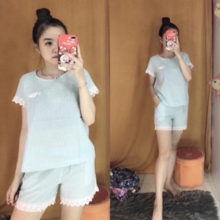 Bộ ngủ đùi kate đẹp