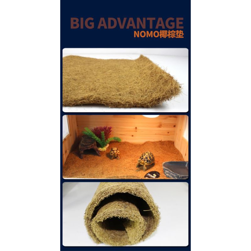 Thảm Xơ Dừa cho dòng Bò Sát 80x40cm