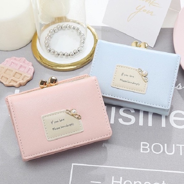 Ví Nữ Chất Đẹp Cầm Tay Nhỏ Gọn Xinh Xắn Bóp, ví Da PU Cao Cấp Thời Trang Hàng Hiệu Hàn Quốc Sang Trọng LỊCH THIỆP GC35