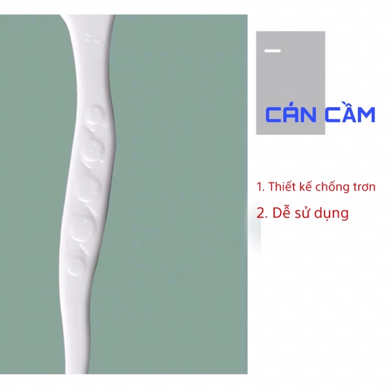 Tăm chỉ nha khoa có cán, Tăm xỉa răng nha khoa DENTO hộp 50 cây sợi mỏng dễ luồn lách kích thước 2,5 x 7,4cm