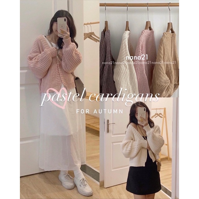[Ảnh thật/Video]Áo cardigan xoắn thừng dáng ngắn nhiều màu Áo cadigan chất đẹp thiết kế bo ống tay, cổ V hàn quốc | BigBuy360 - bigbuy360.vn