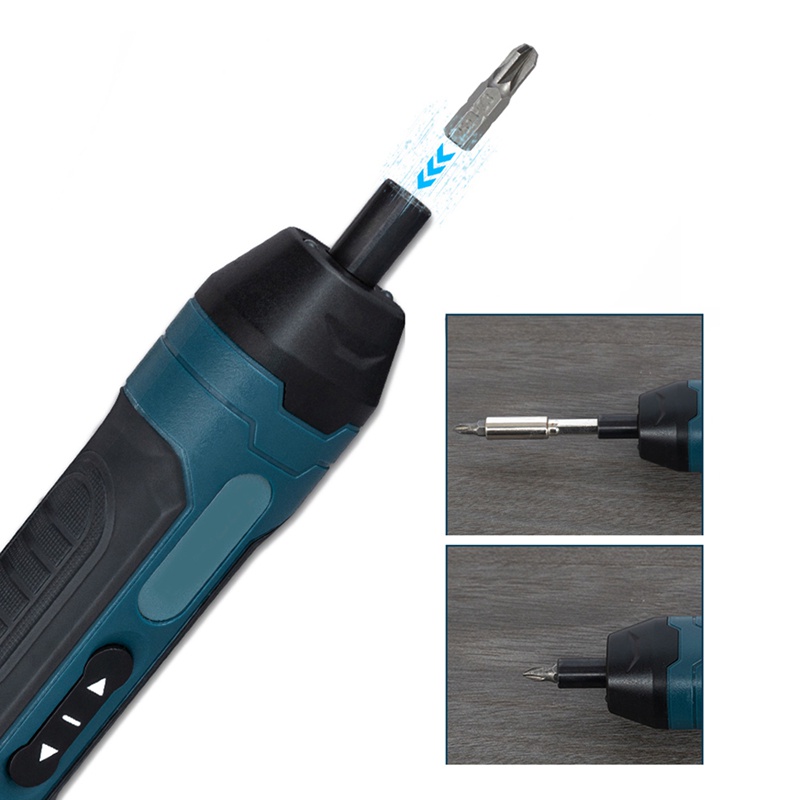 Bộ Tua Vít Điện Mini Kèm 2 Mũi Khoan Đa Năng Tiện Dụng Bits