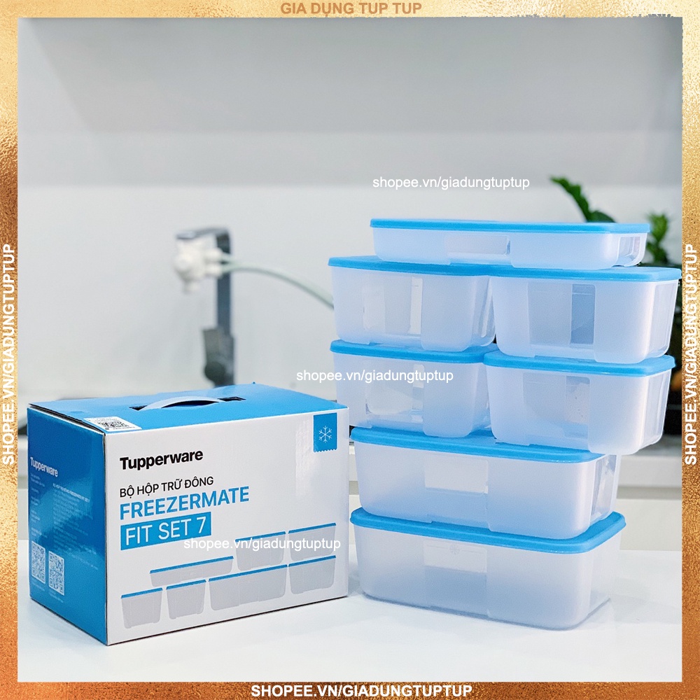 Bộ hộp trữ đông Freezermate Essential Set đông tím / Fit Set 7 Tupperware