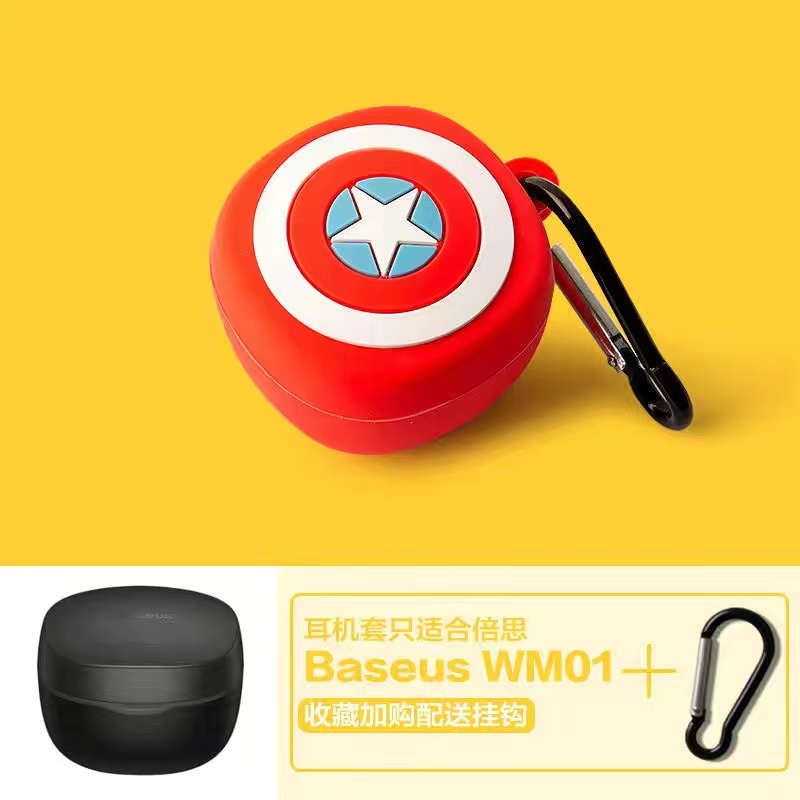 Hàng Có Sẵn! Vỏ Bảo Vệ Tai Nghe Baseus Encok WM01 Kiểu Hoạt Hình Dễ Thương