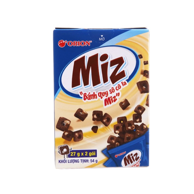 Bánh quy socola Miz,6 hộp x 54g