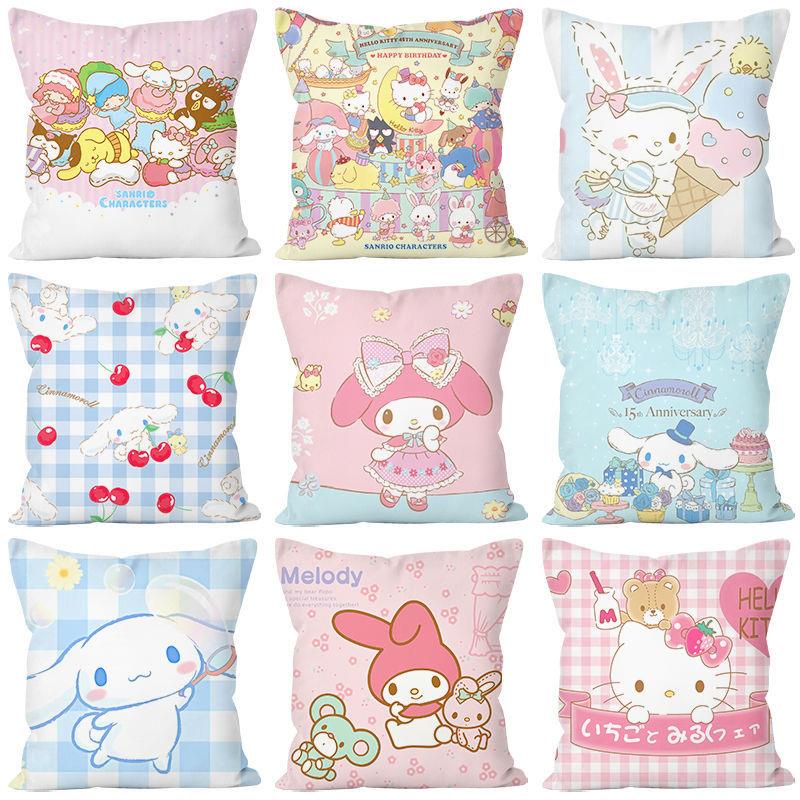 SANRIO Gối Ngủ In Hình Trái Tim Dễ Thương Đa Năng Trang Trí Ký Túc Xá