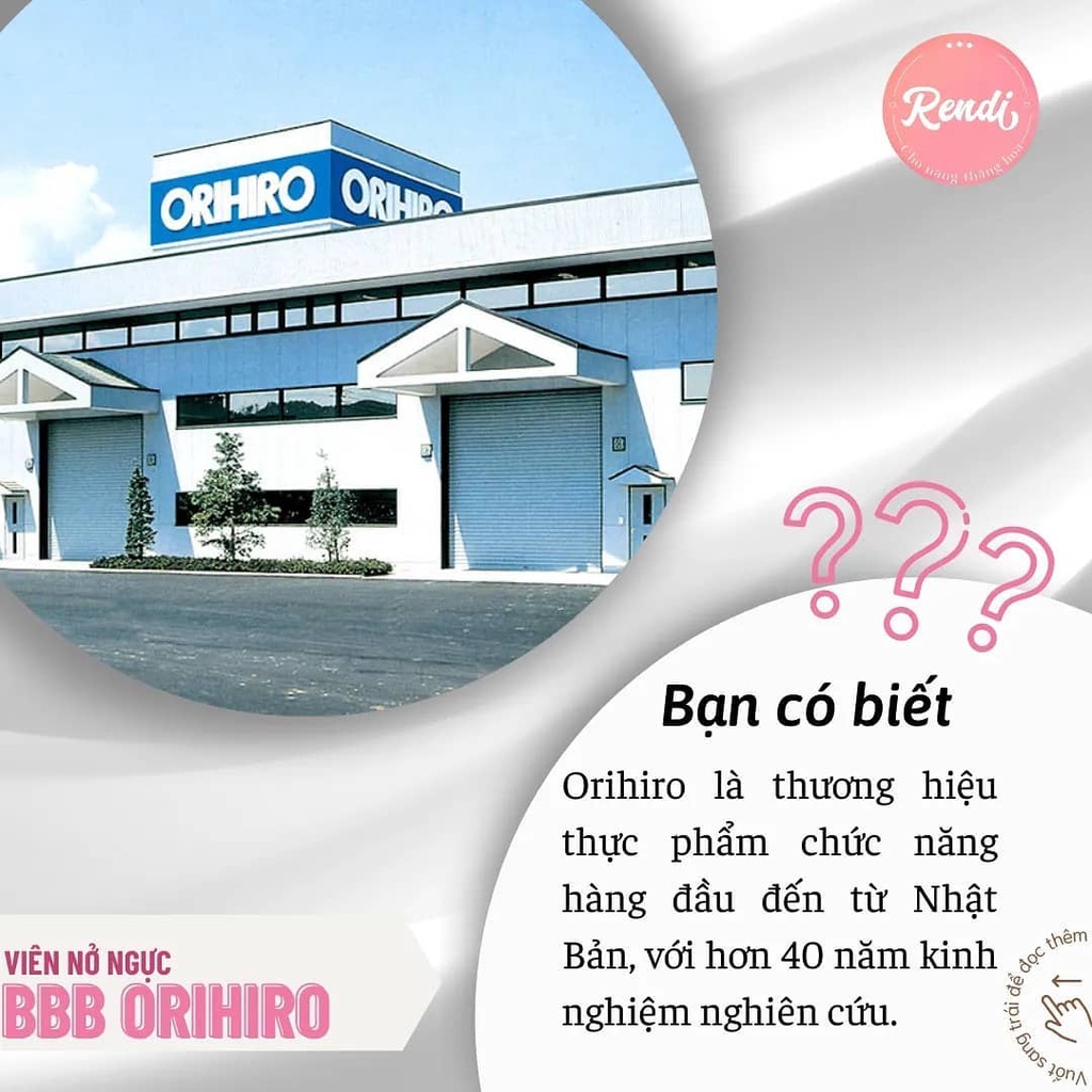 Viên uống nở ngực BBB Orihiro Nhật Bản 300 viên | Rendi Store