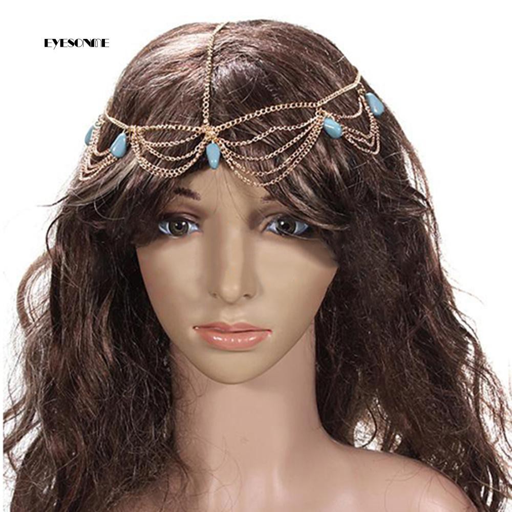 ♕Vòng Cài Tóc Hình Vương Miện Phong Cách Bohemian Cho Nữ